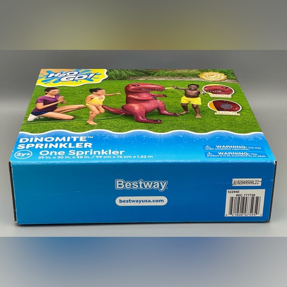 H2O GO! T-Rex Dino Dinosaur Water Splash Sprinkler Summer Kid Fun 39in Tall NEW - Picture 5 of 5